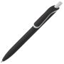 Stylo en plastique recyclé de couleurs avec bouton blanc