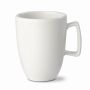Tasse blanche céramique à poignée rectangulaire fabrication UE 230ml