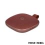 Enceinte portable de forme carrée résistante à l'eau Fresh 'n Rebel couleur acajou