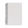 Cahier papier recyclé avec couverture à graines et pages quadrillées