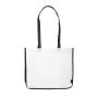 Sac en non-tissé laminé coloré avec côtés blancs