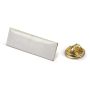 Pin rectangulaire en métal doré à personnaliser 30x10mm