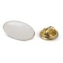 Pin ovale en métal doré à personnaliser 20x12mm