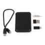 Kit de voyage avec plusieurs connecteurs USB et support pour téléphone