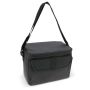 Sac glacière noire en RPET avec bandoulière 8L