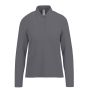 Polo classique pour femme en coton piqué à manches longues 180 g/m² couleur gris foncé