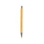 Stylo durable en bambou avec bouton-poussoir et étui, encre bleue