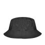 Chapeau bob réversible en nylon avec doublure intérieure en polaire couleur noir