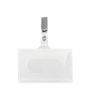 Identificateur en plastique avec attache de poche amovible 9x5,5 cm