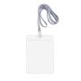 Identificateur avec cordon détachable en polyester 10,8x15,4 cm