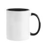Tasse en céramique bicolore, plusieurs options, 325 ml