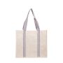 Sac en coton naturel avec anses de différentes couleurs 300 g/m2
