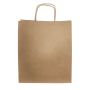Sac kraft avec soufflet latéral résistant de 90 g/m² couleur naturel