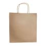 Sac de courses en papier kraft avec soufflet large 100 g/m² couleur naturel