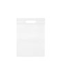 Petit sac en non-tissé coloré avec poignées creuses 80 g/m² couleur blanc