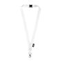 Lanyard en RPET avec sécurité et mousqueton en métal 3 cm