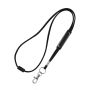 Lanyard tubulaire en polyester avec mousqueton et sécurité