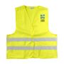 Gilet haute visibilité en polyester jaune ou orange, taille M