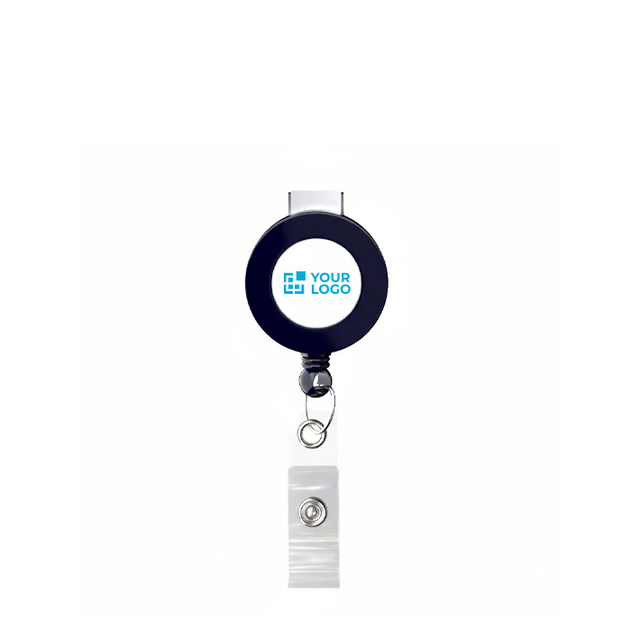 Porte-badge rétractable rond impression intégrale ⌀2