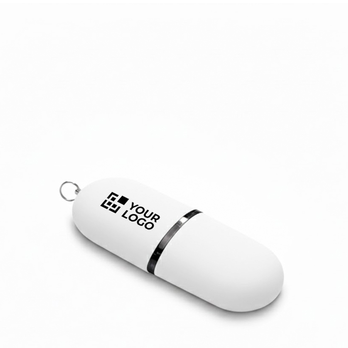 Clé USB impression intégrale en plastique en forme de capsule