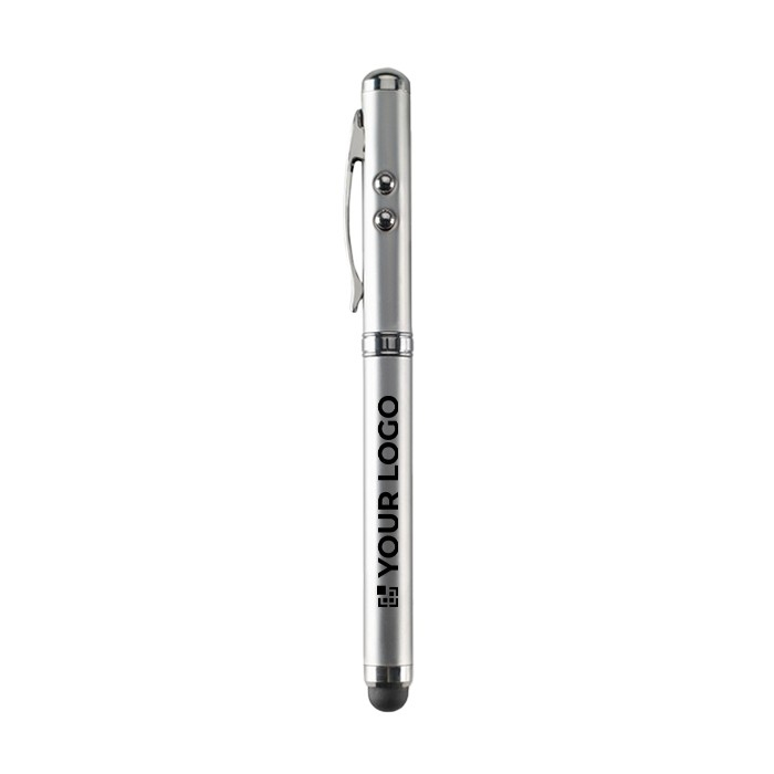 Stylo publicitaire avec pointeur laser et tactile couleur noir