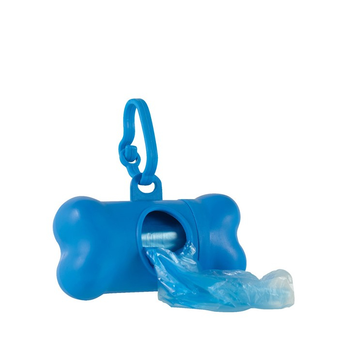 Porte-sacs en forme d'os avec zone d'impression