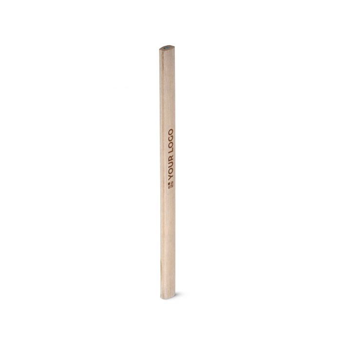Crayon de charpentier personnalisable couleur bois