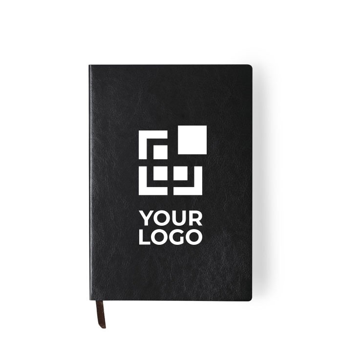 Carnet imprimé avec une couverture souple couleur noir