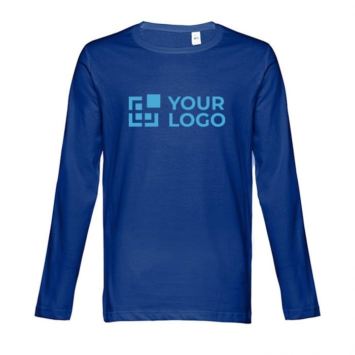 T-shirt publicitaire avec manches longues avec zone d'impression