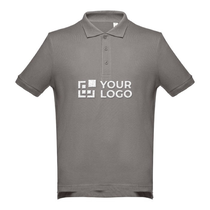 Polo floqué pas cher 195 g/m2 avec zone d'impression
