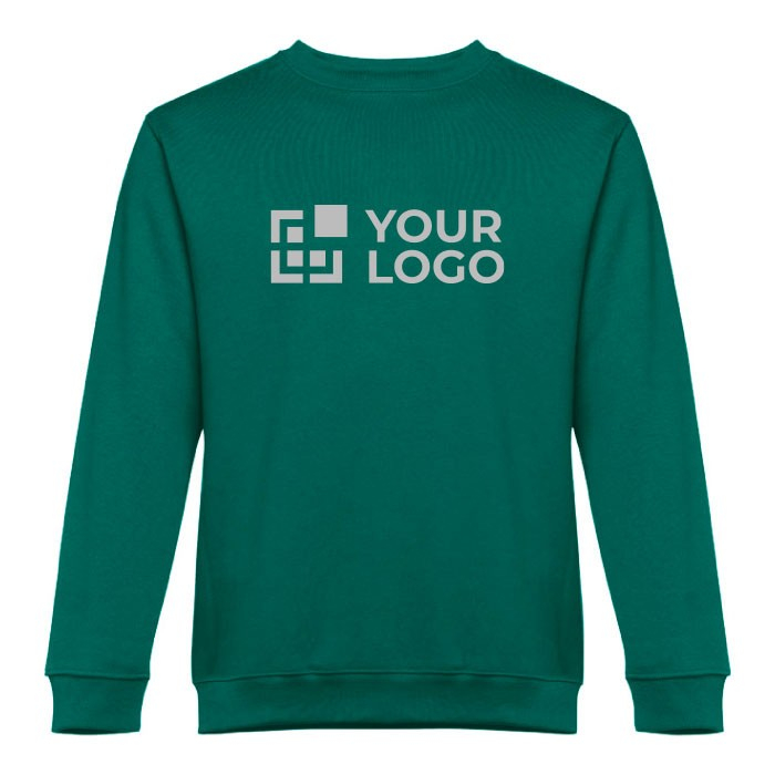 Sweat-shirt en coton et polyester 300 g/m2 avec zone d'impression