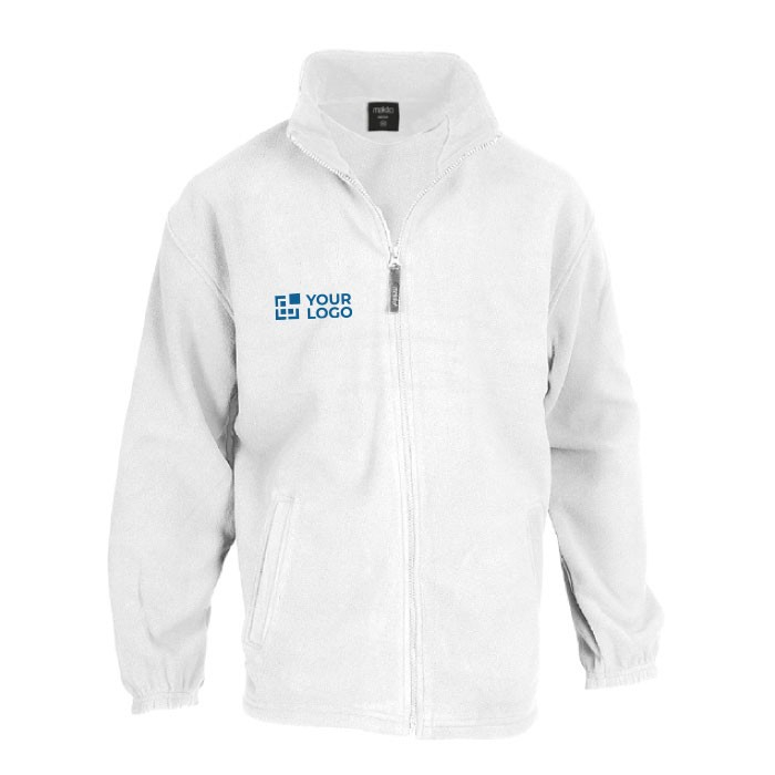 Veste polaire personnalisée chaude 280g/m2 couleur blanc