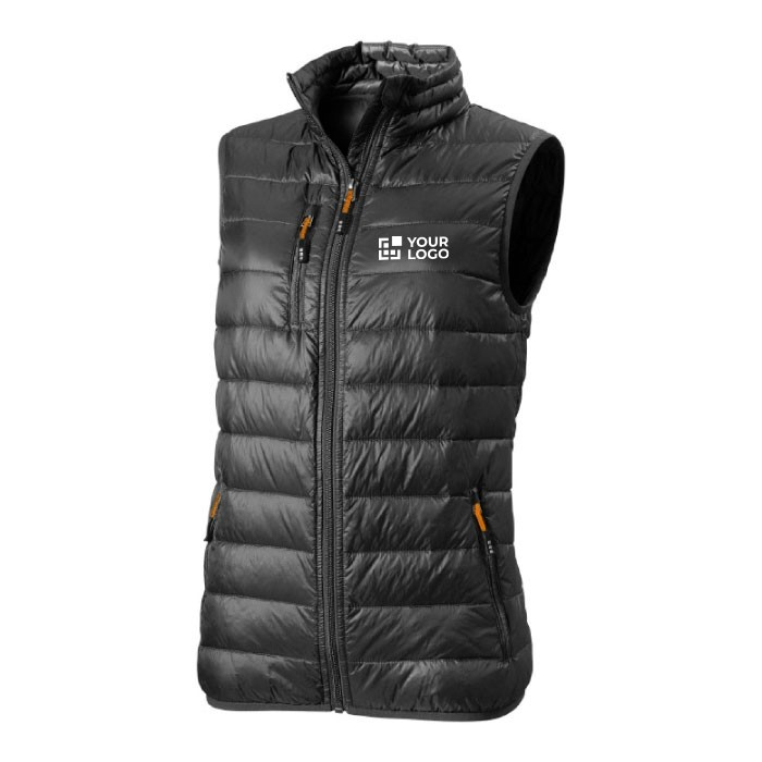 Veste duvet sans manche publicitaire avec zone impression