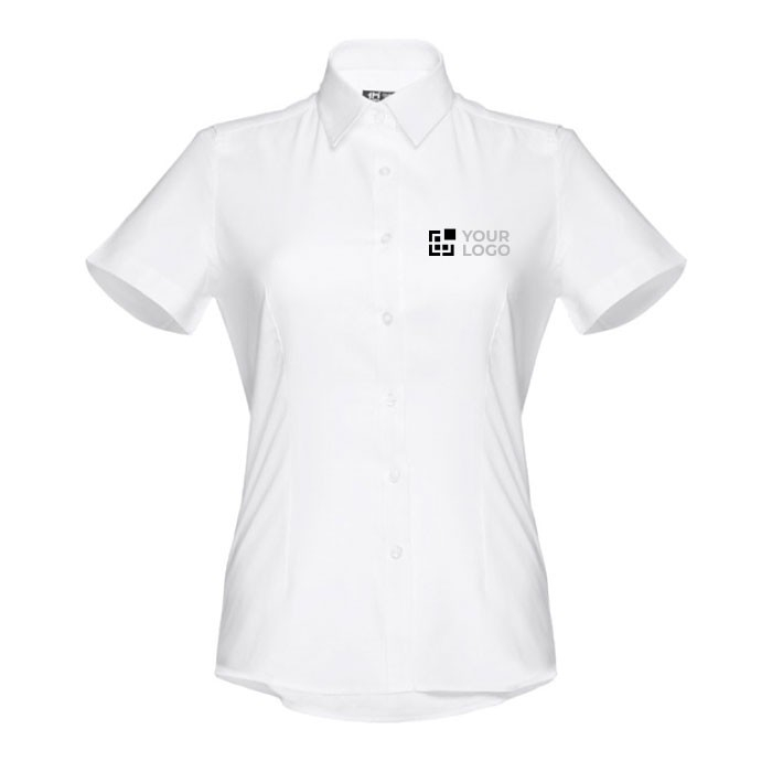 Chemise pour femme manches courtes avec zone d'impression
