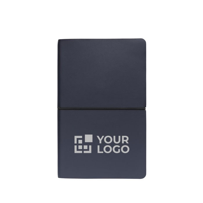 Élégant carnet de notes personnalisé couleur bleu marine