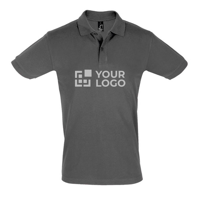 Polo floqué 100% coton pour marque avec zone d'impression
