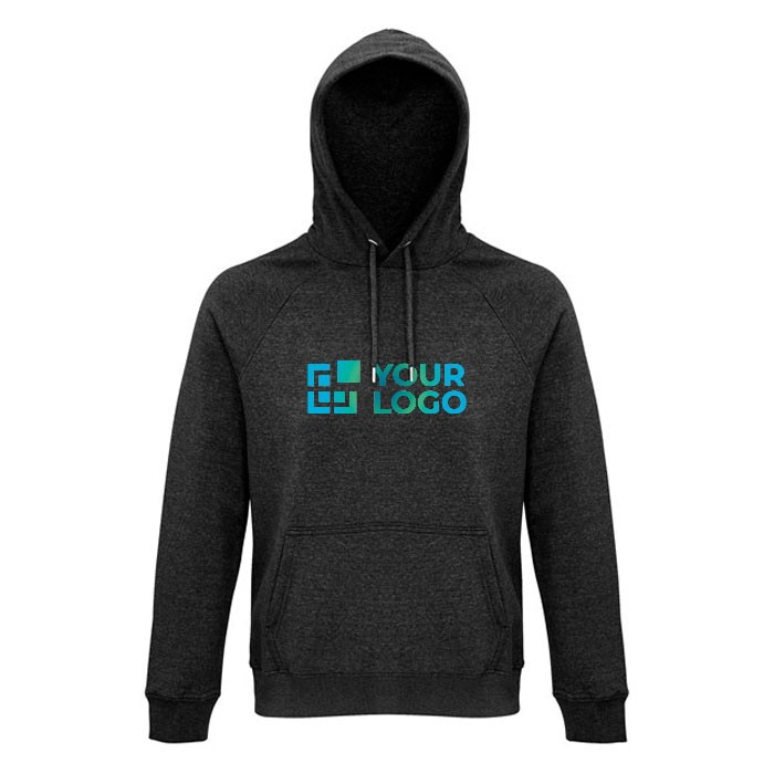 Sweat personnalisé à capuche éco 280 g/m2 avec zone d'impression