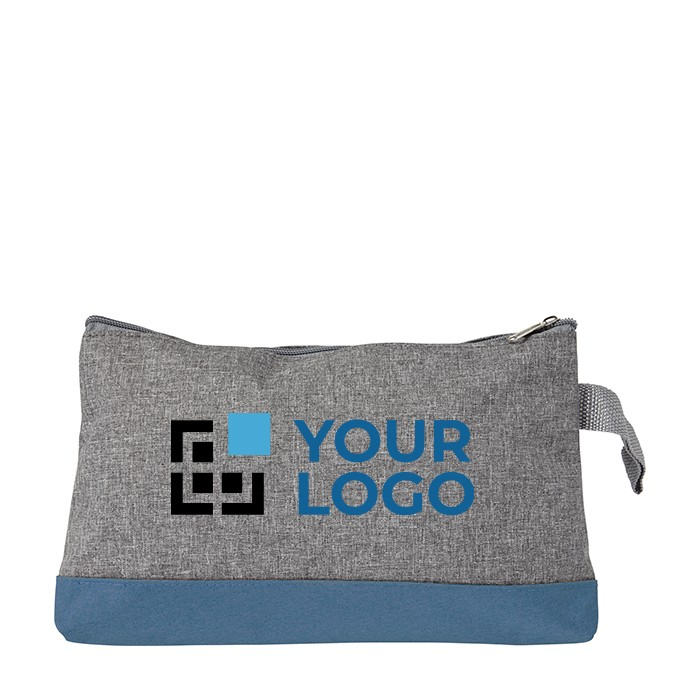 Trousse de toilette avec détails en couleur avec zone d'impression
