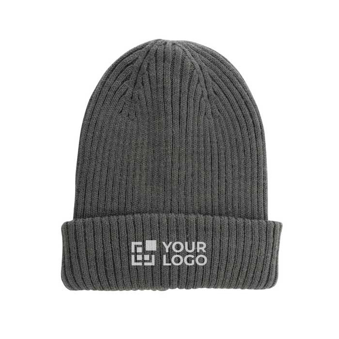 Bonnet d'hiver fabriqué en matériaux durables avec zone d'impression