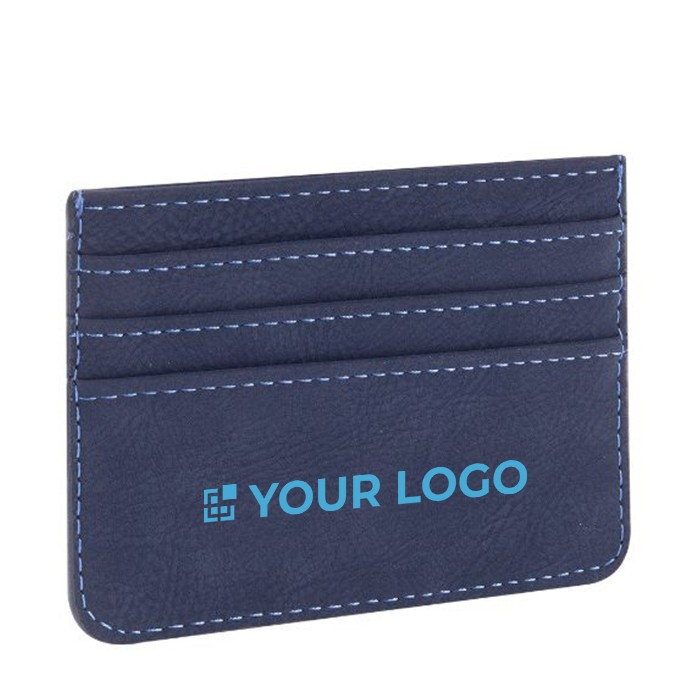 Porte-cartes avec pochette RFID avec zone d'impression