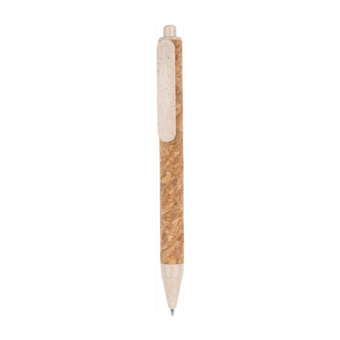 Stylo publicitaire en liège couleur naturel première vue