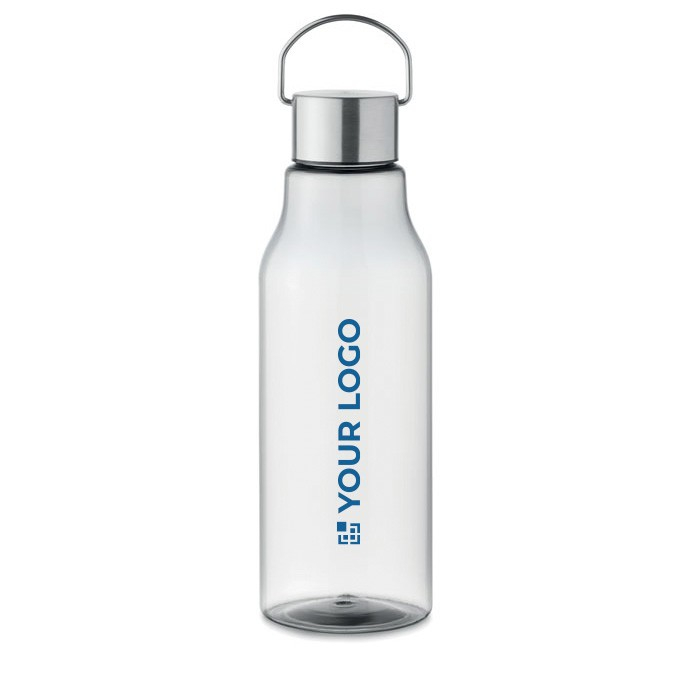 Gourde avec logo en tritan avec couvercle et poignée en acier 800ml