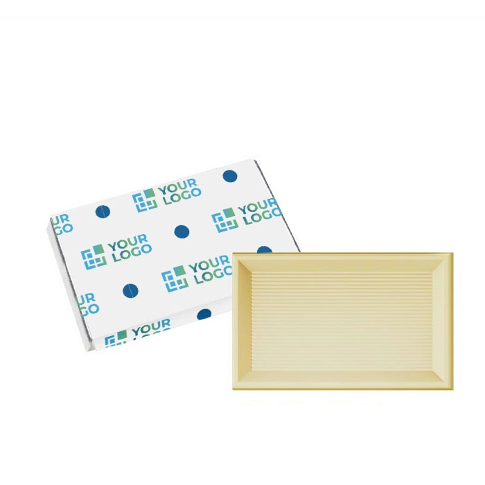 Carré de chocolat individuel blanc ou noir de 10 g