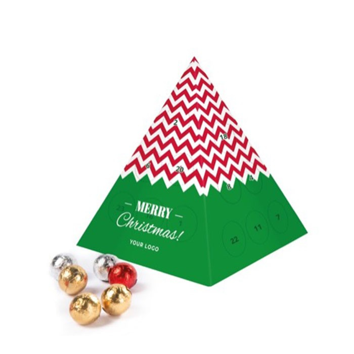 Calendrier de l'avent en forme de pyramide 24 chocolats