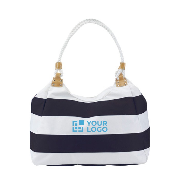 Sac de plage marin en polyester avec poche intérieure