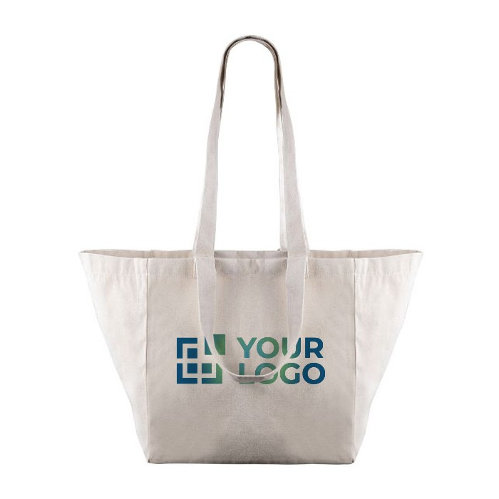 Sac en toile canvas naturelle avec anses doubles 220 g/m²