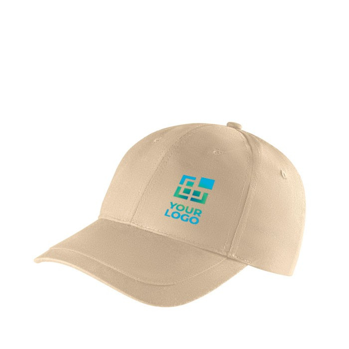 Casquette en coton recyclé à 6 panneaux et boucle ajustable