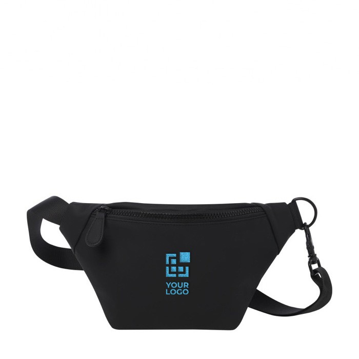 Sac banane en matériau recyclé avec sangle et fermeture clip