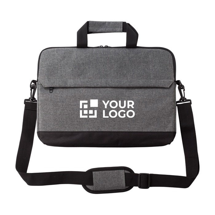 Sacoche pour PC 15" en polyester 600D avec poche frontale