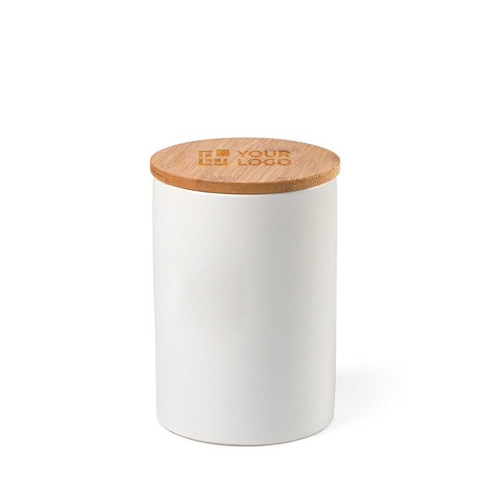 Contenant alimentaire en céramique à couvercle bambou 900 ml
